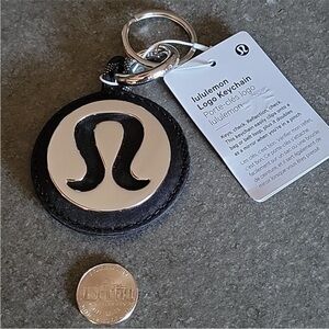 Lululemon Logo Bag Charm or Keychain New With Tags. Rare HTF Accessory